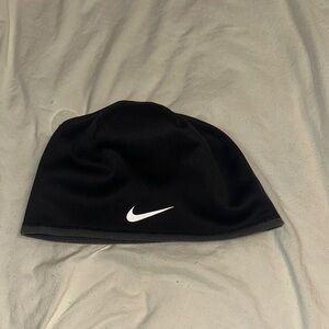 Nike Black and White Logo Beanie